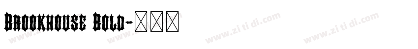 Brookhouse Bold字体转换